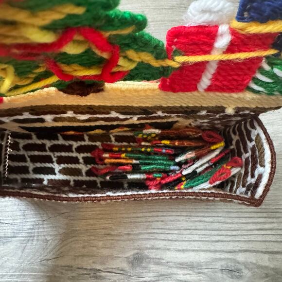 Christmas Fireplace Handmade Decoration Ornaments Angel Santa Snowman Tree Train - Picture 5 of 8